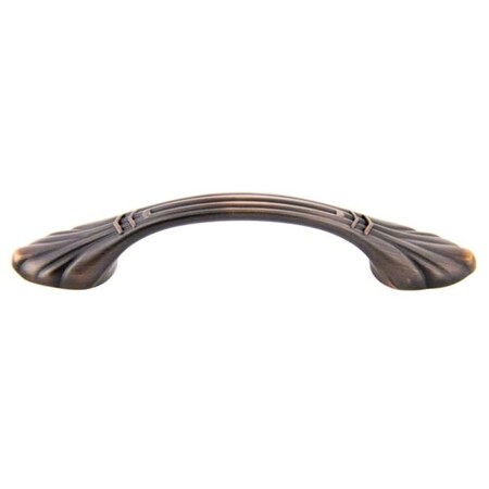 Crown 4-7/10" Deco Cabinet Pull with 3" Center to Center Oil Rubbed Bronze Finish CHP8676510B